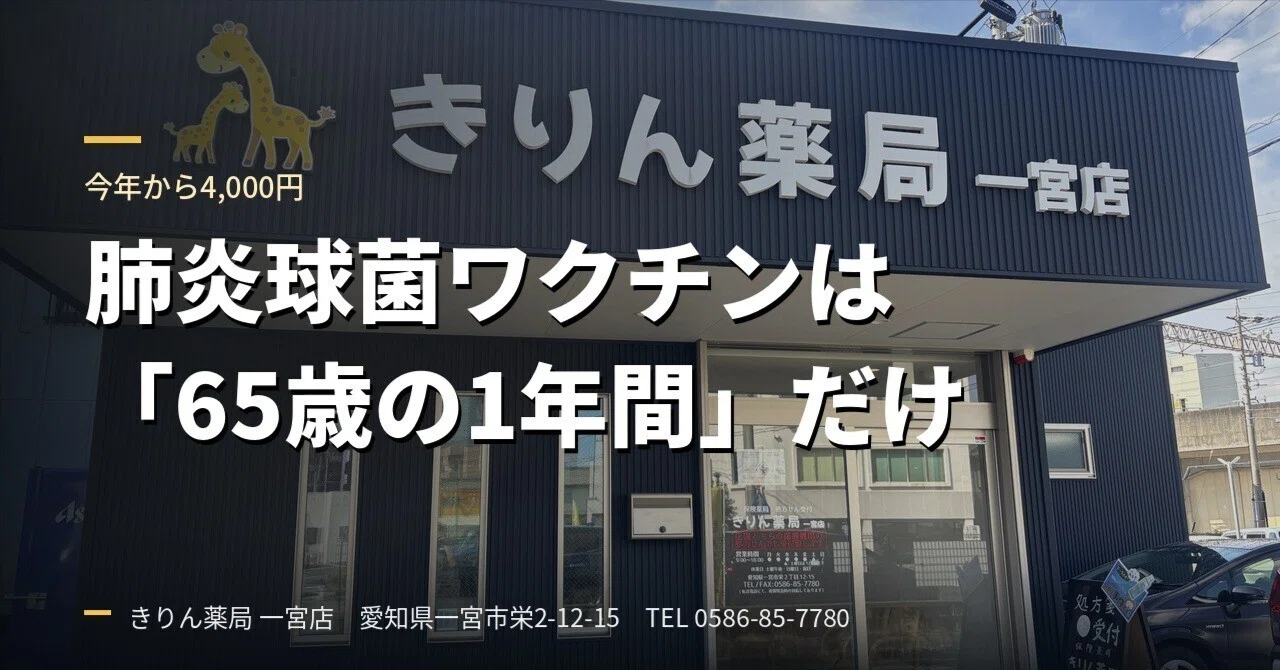 In Ichinomiya City, the pneumococcal vaccine is only publicly funded ...