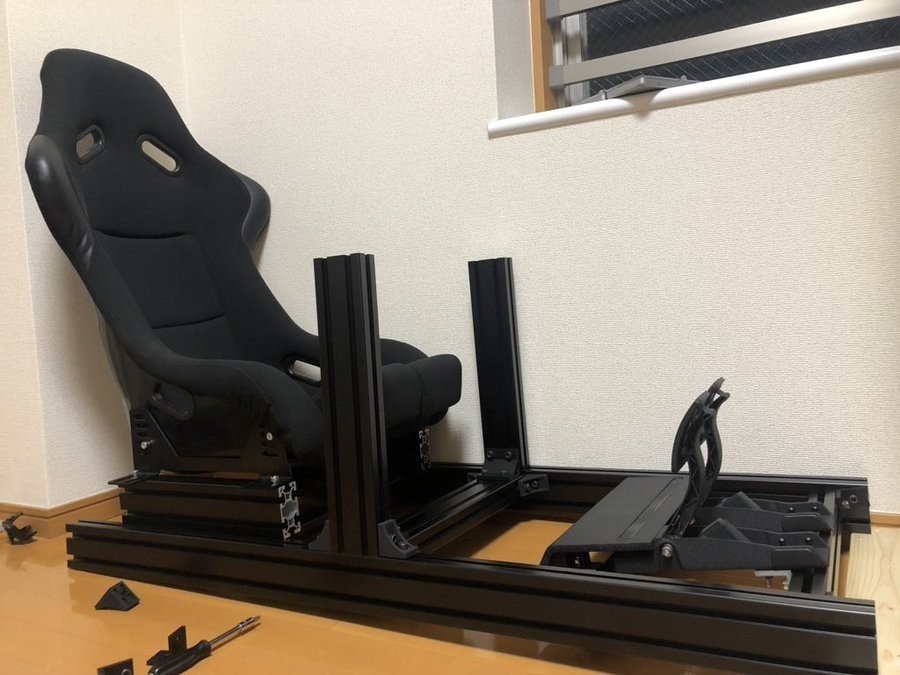 ミスミアルミフレームでiRacing④（SIMコクピット完成編）｜MASK