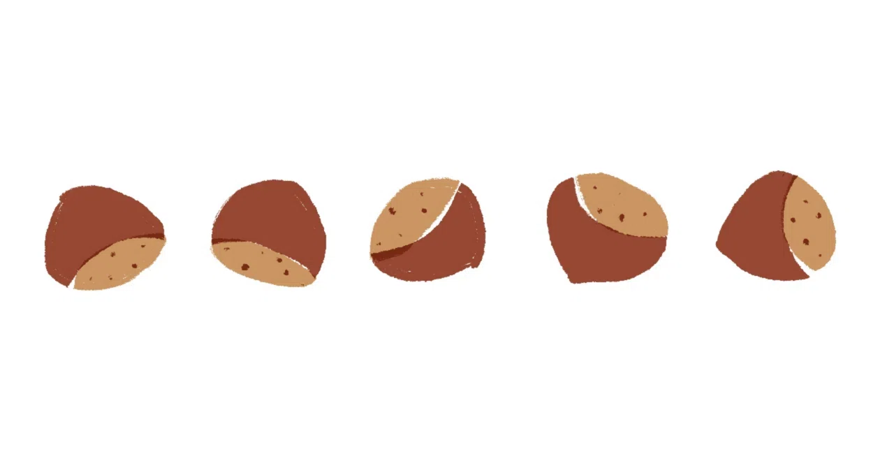 [Today's Snack] Chestnut Cookie Dough Bar｜タロミルク