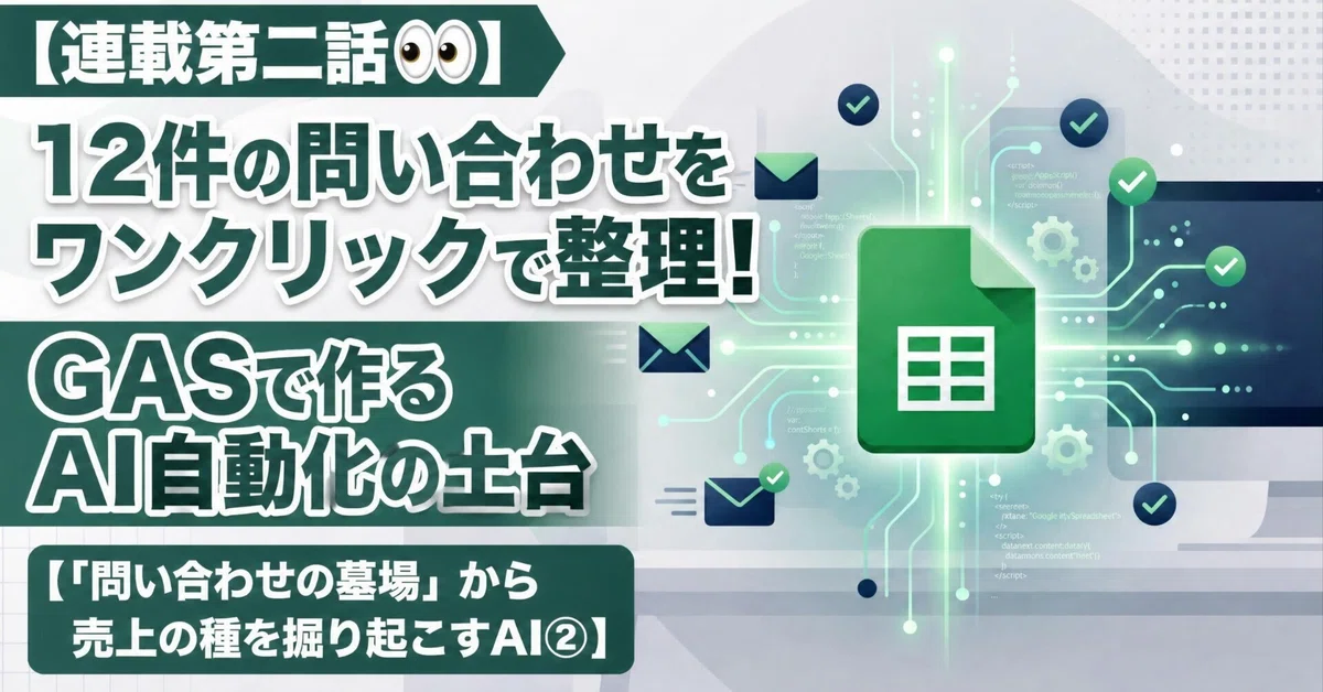 [Series Episode 2👀] Organize 12 inquiries with one click! The ...