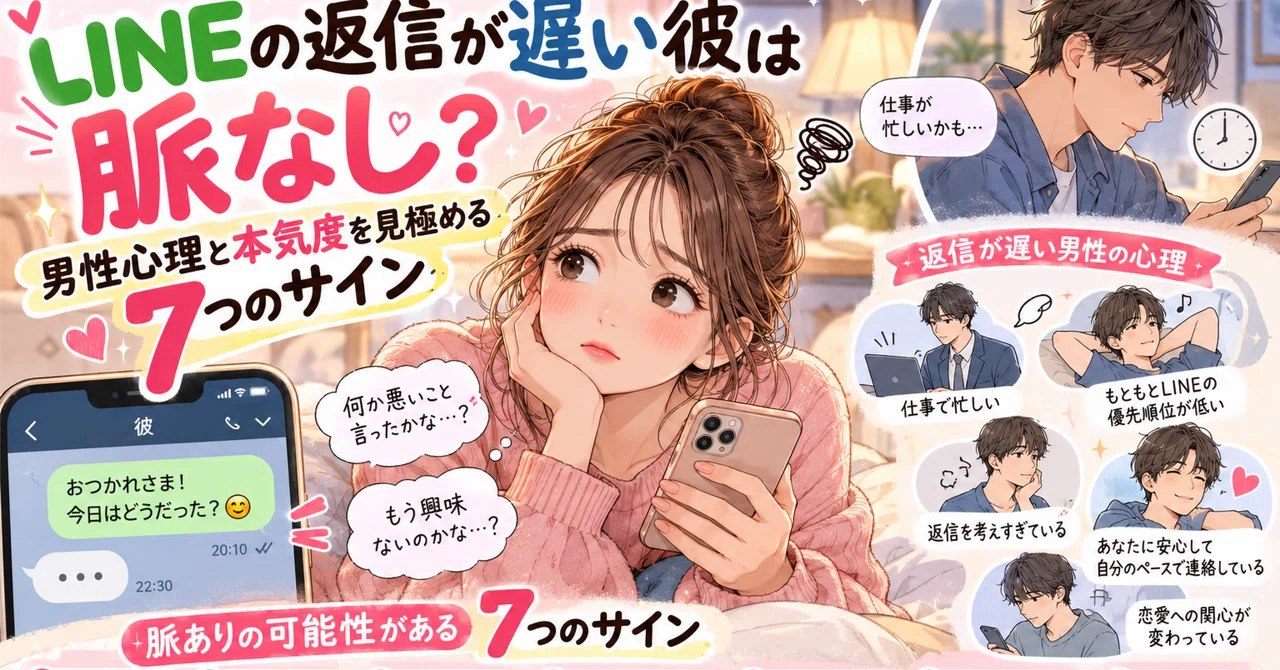 Is he not interested if he is slow to reply to LINE? 7 signs to ...