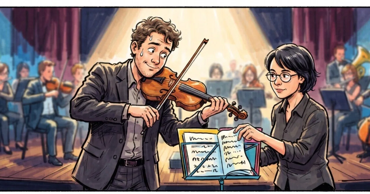 Turning pages during an ensemble, the silent teamwork with the person ...