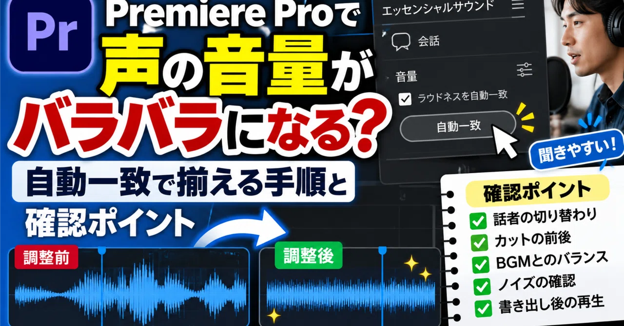 Is the voice volume inconsistent in Premiere Pro? Steps to align with ...