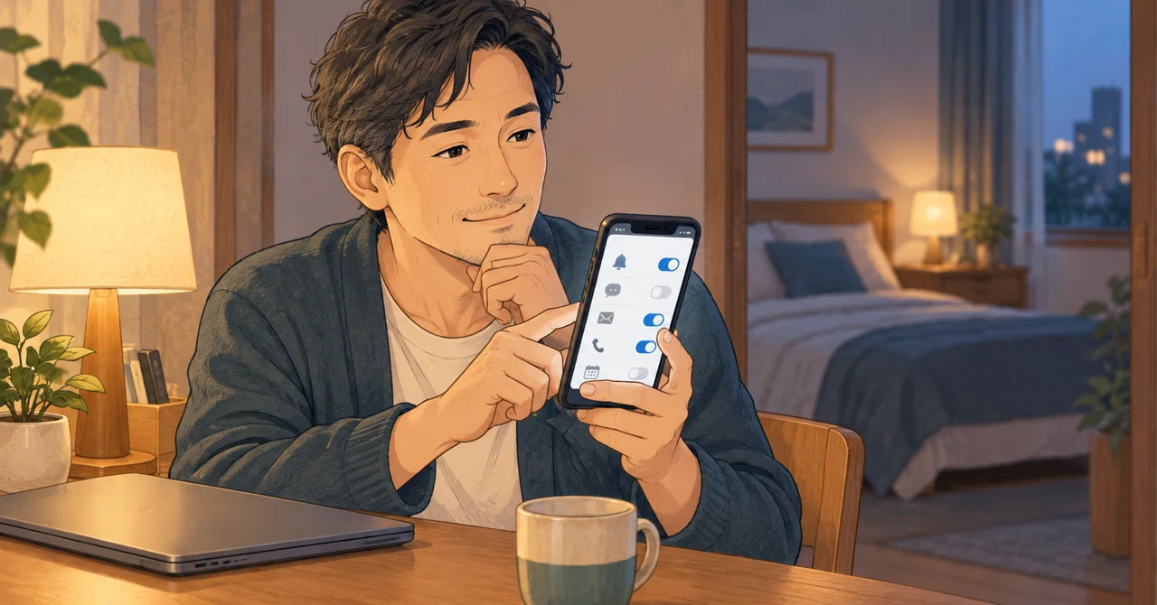 Checking work notifications right before bed | Review one notification ...