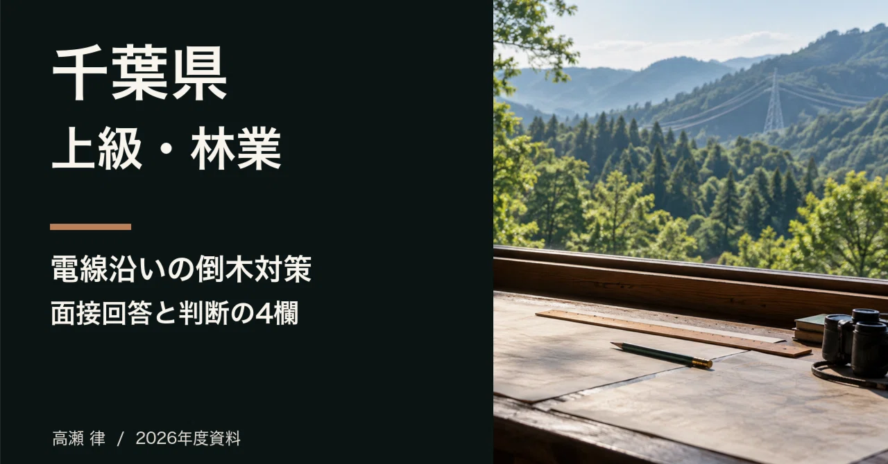 For Those Aiming for Senior Forestry Positions in Chiba Prefecture ...