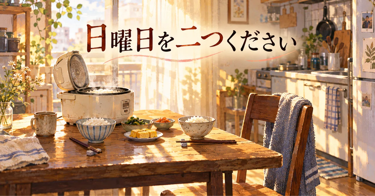 Please Give Me Two Sundays｜つむぎ｜物語と言葉の寄り道