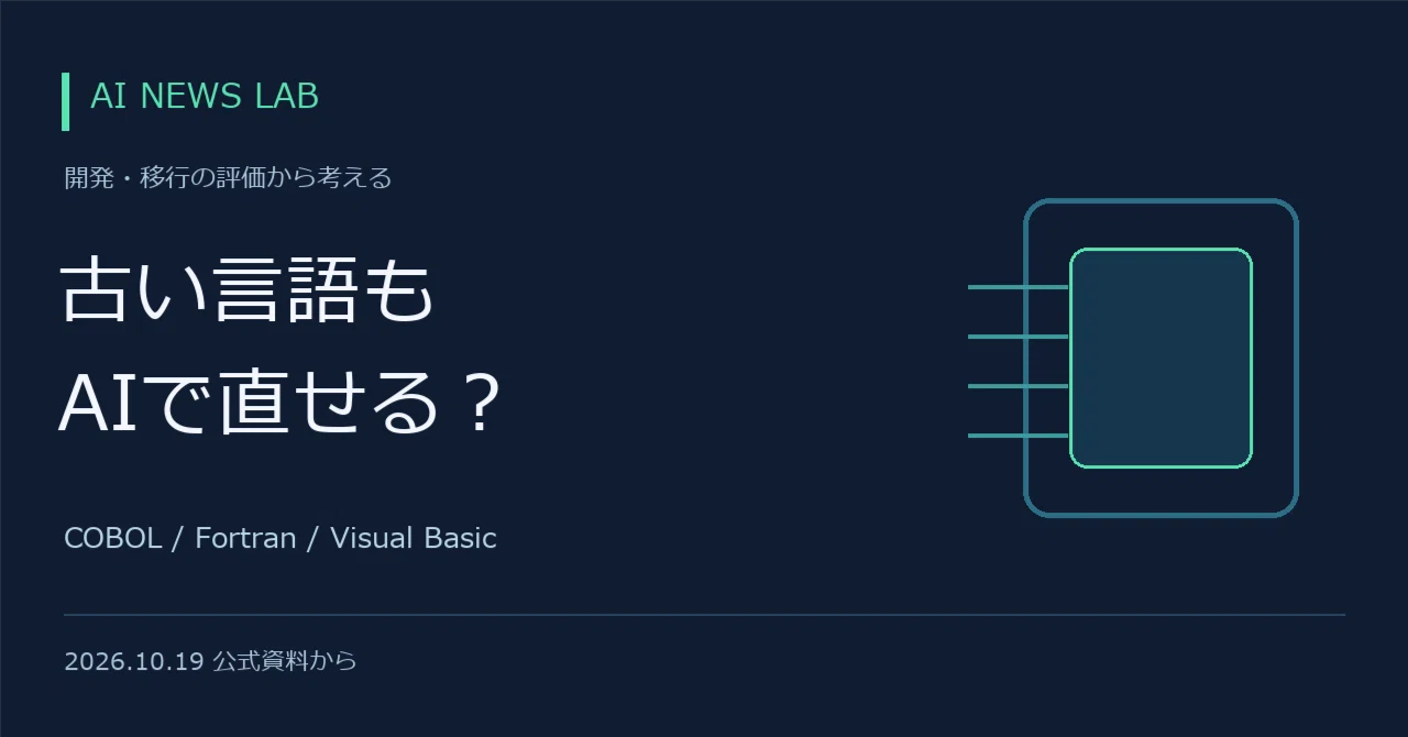OpenAI releases code evaluation for COBOL and others. The 'unchanging ...