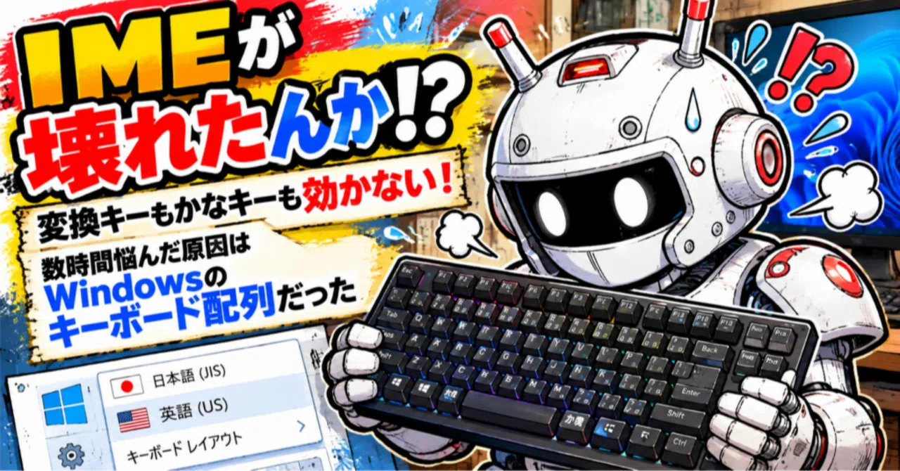 Did my IME break!? The conversion and kana keys aren't working! The ...