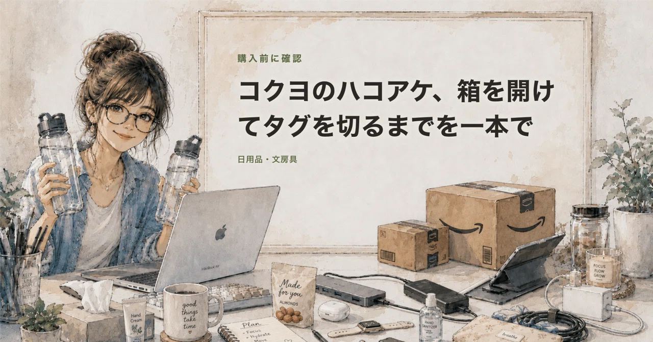 Kokuyo's Hakoake: Open boxes and cut tags with just one tool｜amazon大好きさん