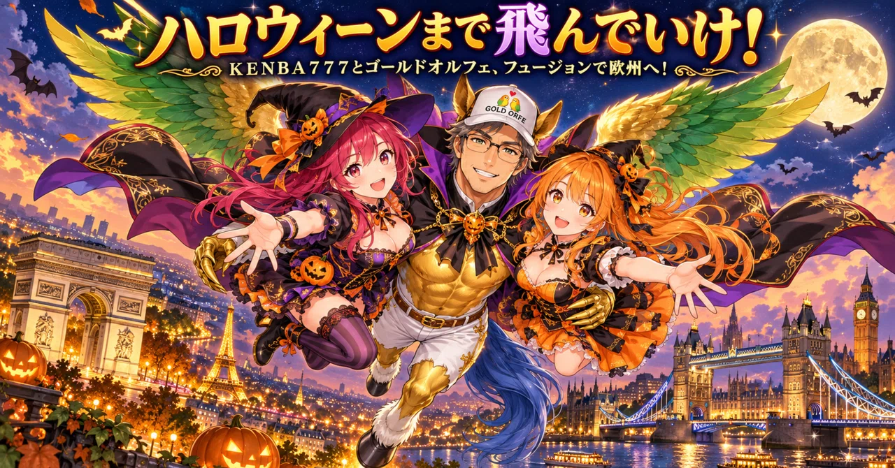 Fly away until Halloween! KENBA777 and Gold Orphe, fusion to Europe ...