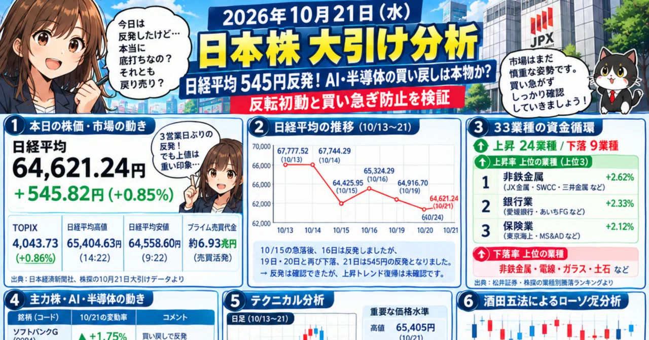 🌆 [October 21, 2026] Japanese Stock Market Closing Analysis | Nikkei ...