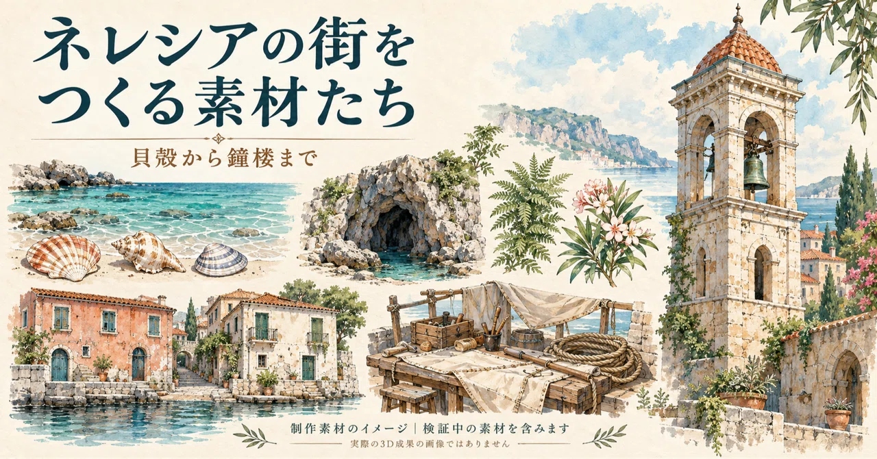 Materials for Building the City of Neresia | From Seashells to Bell ...