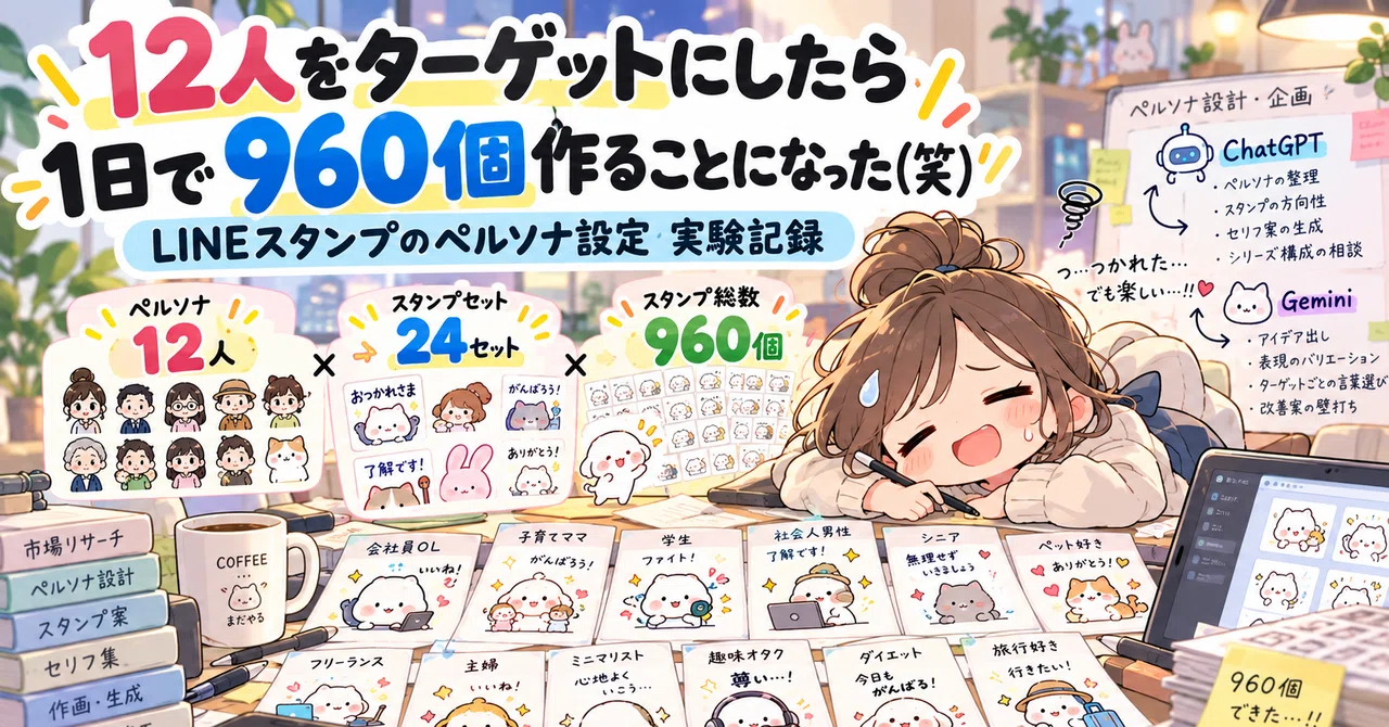 LINE Sticker Persona Setting | I Targeted 12 People and Ended Up Making ...