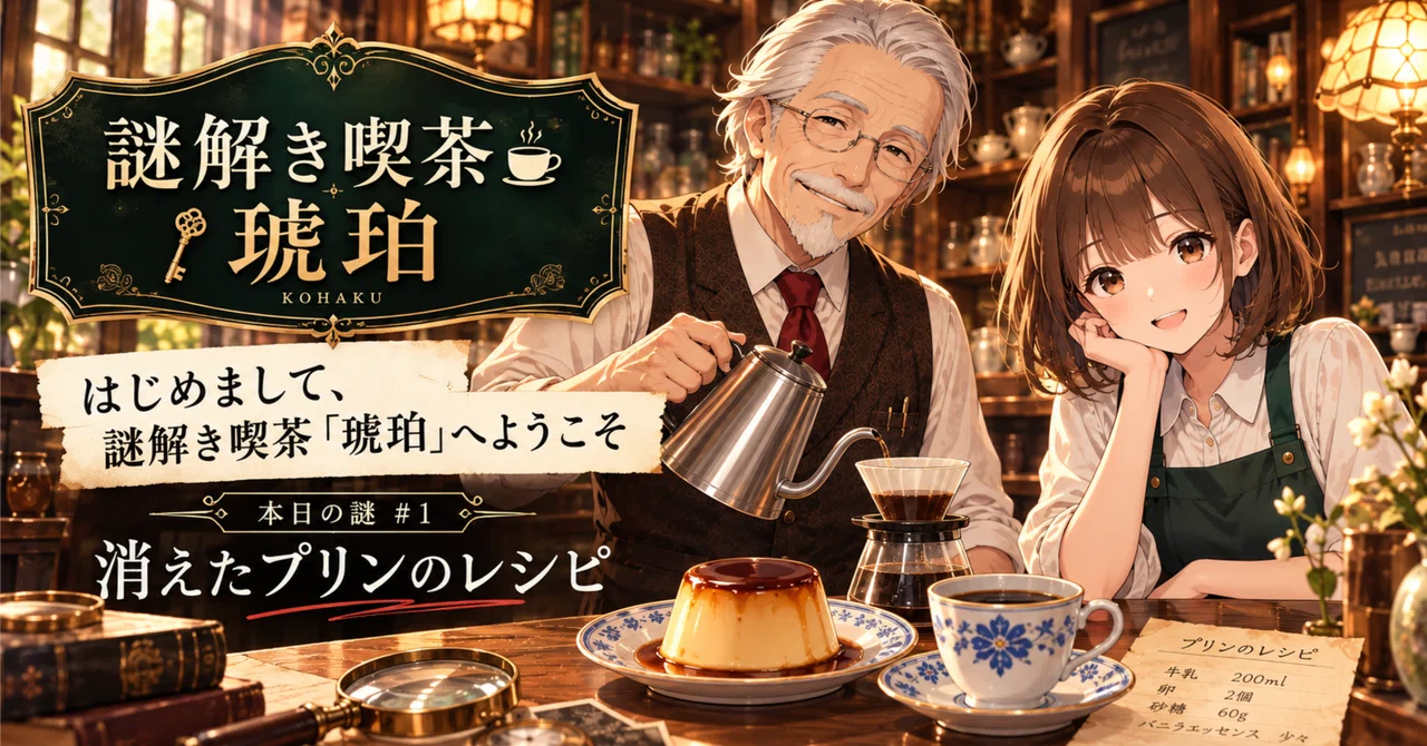 [Nice to meet you] Welcome to the Mystery Cafe 