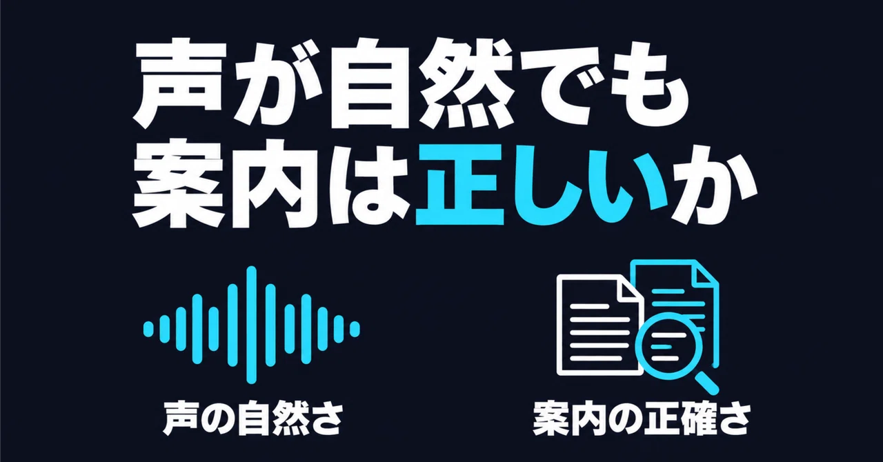 Even if the voice is natural, is the guidance correct? Separating audio ...