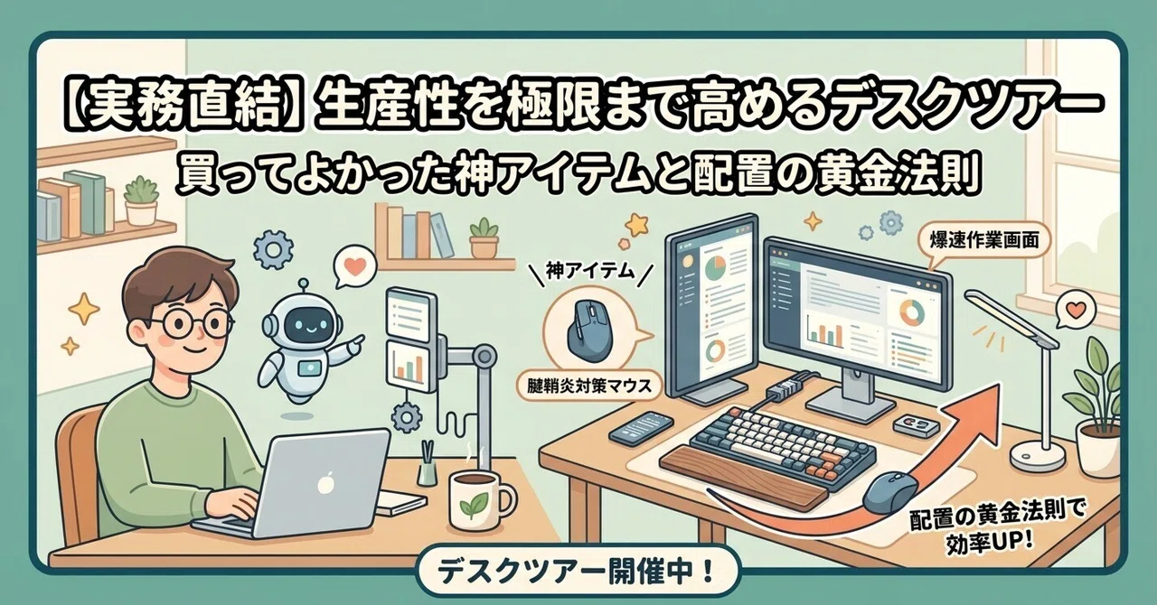 [Practical Application] Desk Tour to Maximize Productivity | Must-Have ...