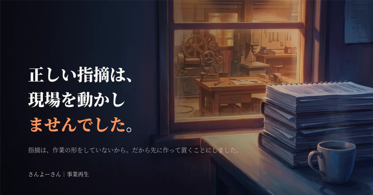 Correct observations did not move the team｜さんよーさん