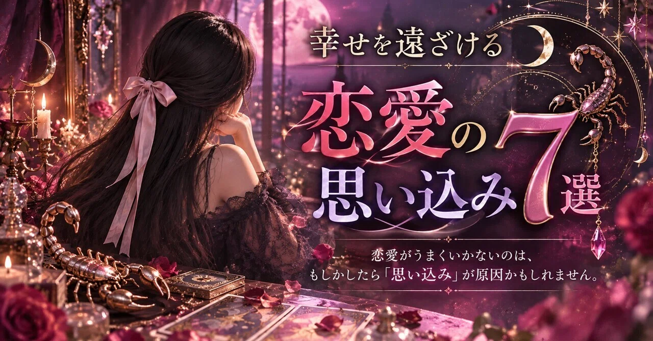 恋愛を苦しくする7つの思い込みと手放し方