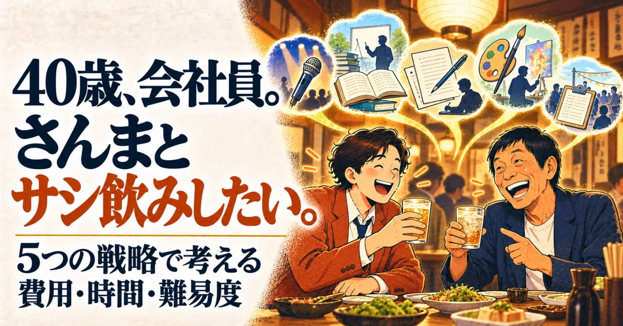 5 Strategies for a 40-Year-Old Salaryman Aiming to Drink One-on-One ...