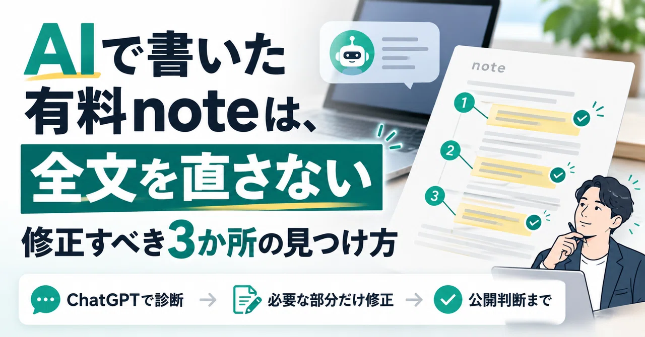 Don't rewrite your entire AI-written paid note. How to find the 3 areas ...