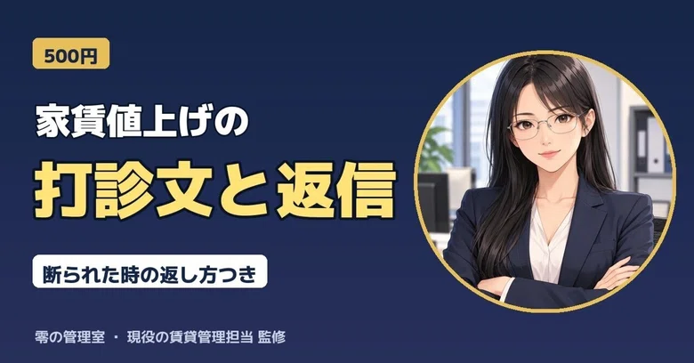 [2 Examples] Rent Increase Request Letter and Reply When Refused｜神楽 零｜零の管理室