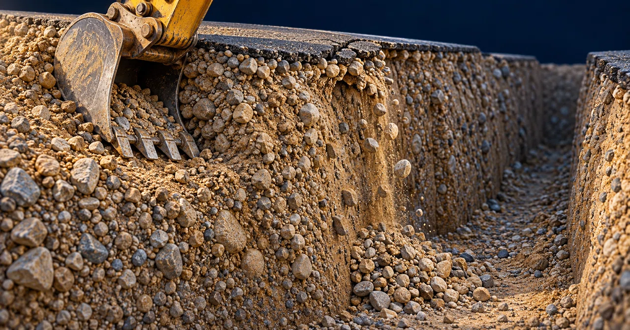 Rectangular Sand Structures No.029 Is Earth Retaining Necessary Even in Hard Gravel Layers ...