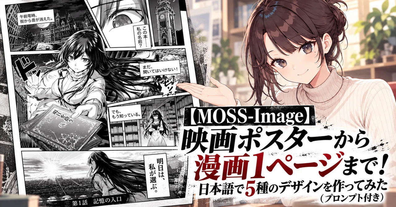 [MOSS-Image] From movie posters to manga pages! I created 5 types of ...