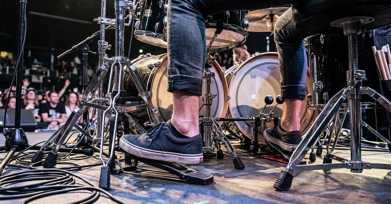 Drummers, let's also be mindful of 'hip joint' movement. Simple ...