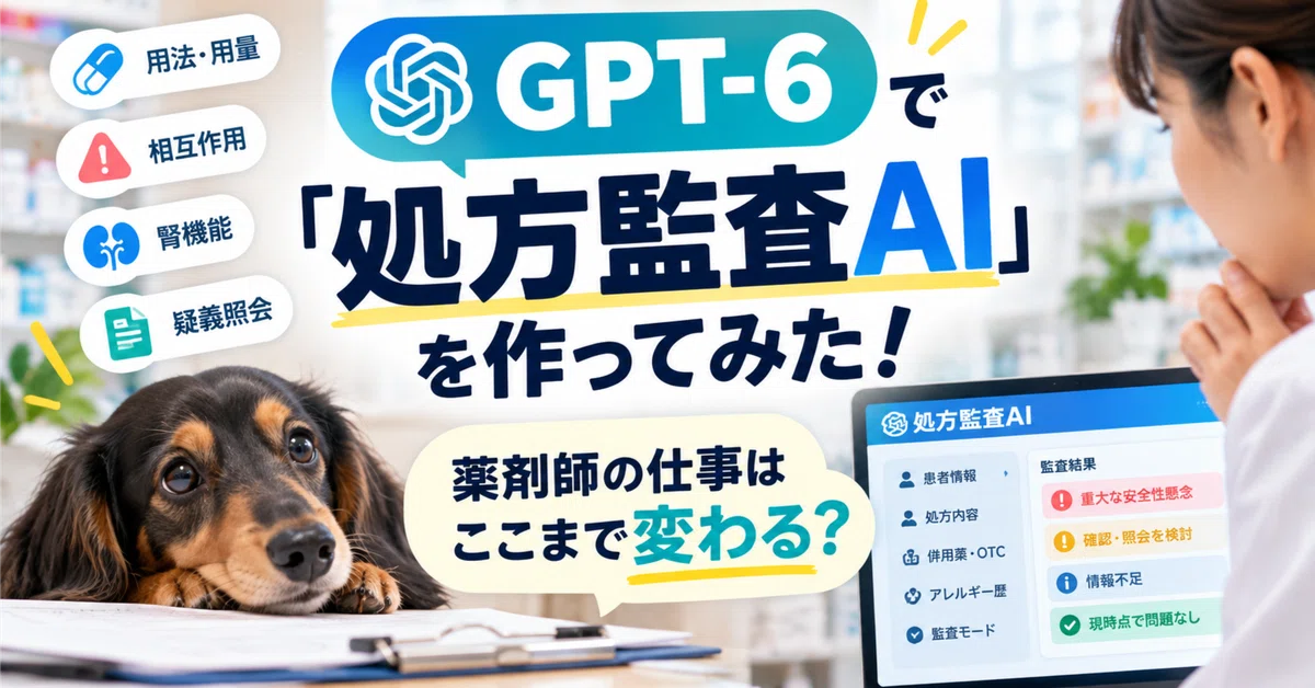 I tried building a 'Prescription Audit AI' with GPT-6! How much will a ...
