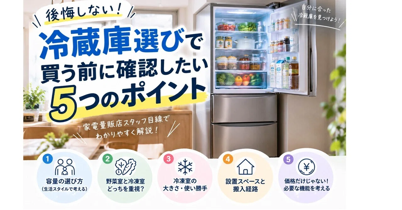 Don't Regret Your Refrigerator Choice! 5 Points to Check Before Buying ...