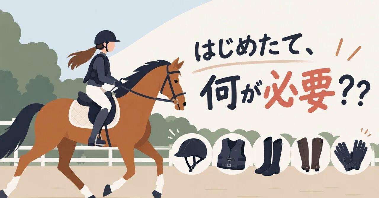 🐎What should you get first when you start horseback riding?｜mirin
