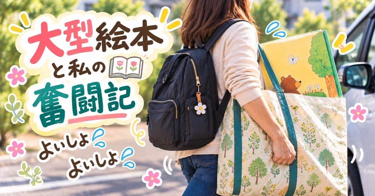 My Struggle with Large Picture Books｜つむぎ🌿