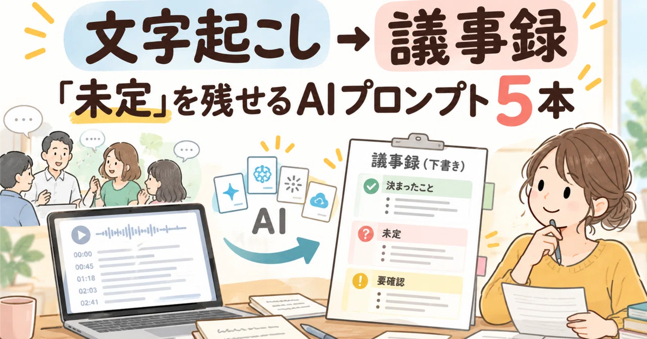 AI Prompts for Creating Meeting Minutes Drafts from Transcripts: 2 ...