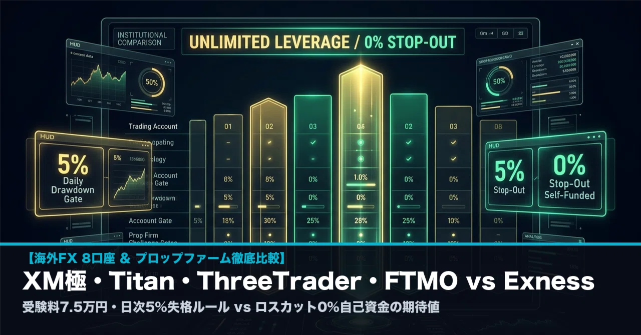 [Overseas FX 8 Account & Prop Firm Comparison] XM KIWAMI, TitanFX ...