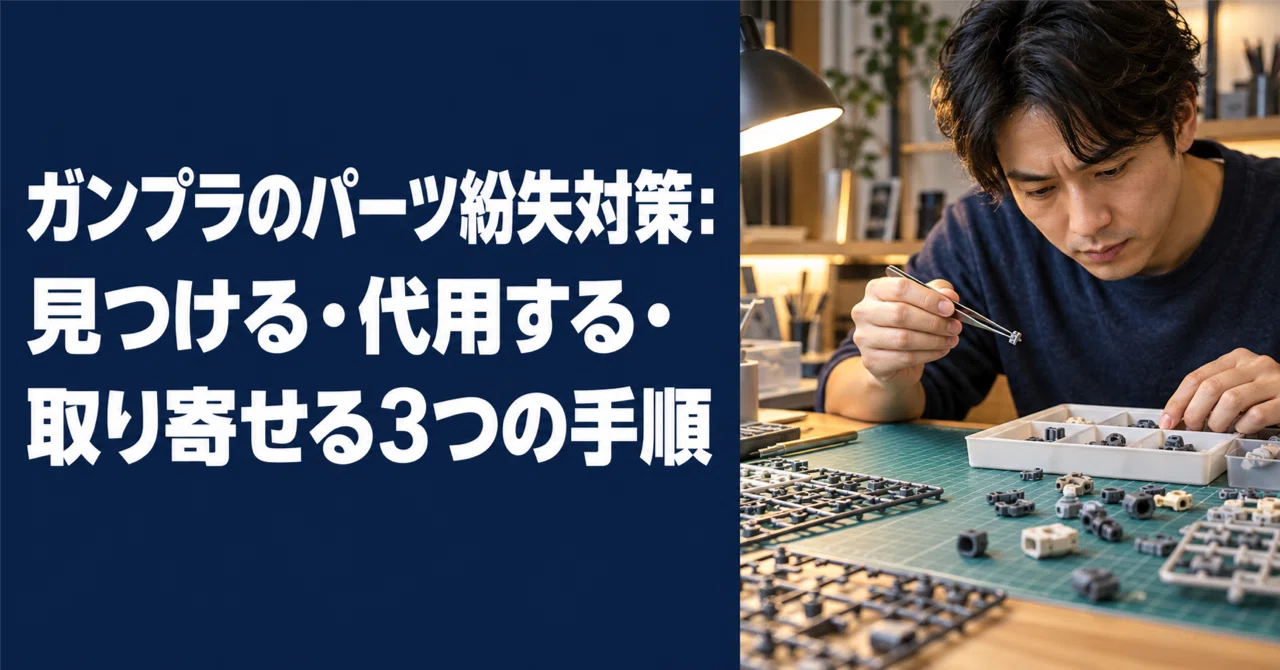 Countermeasures for Lost Gunpla Parts: 3 Steps to Find, Substitute, or ...