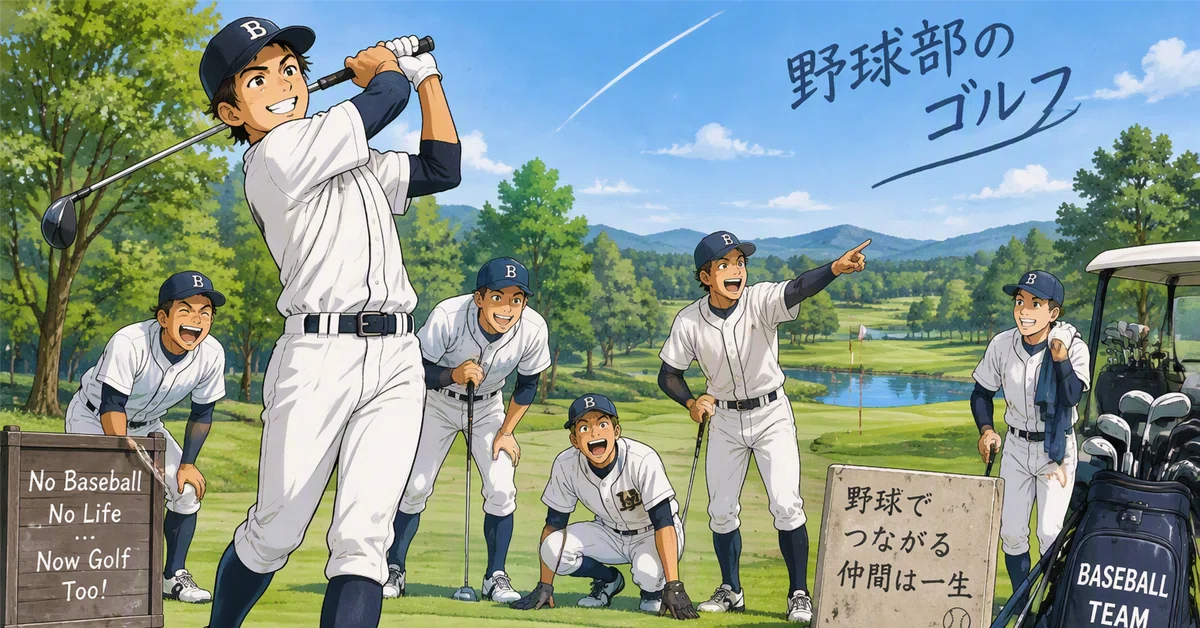Baseball Horizontal To Enjoy Golf Again #26 Golf by Club Activity ① Baseball Club|M. Endo