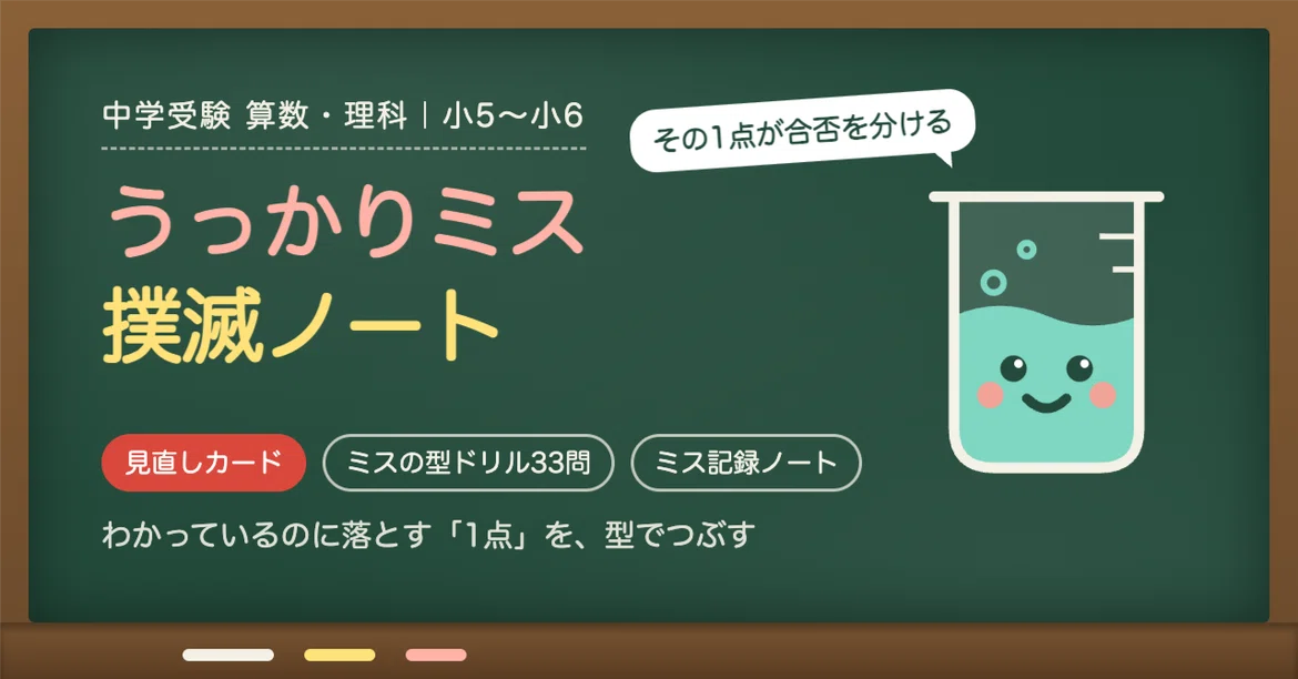 [Junior High School Entrance Exam] Careless Mistake Eradication ...