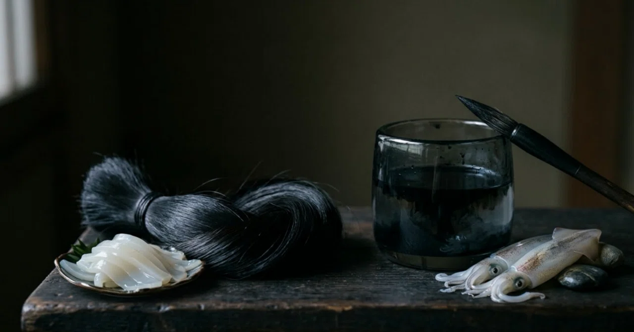 Can squid ink melanin dye hair black? A bee's 🐝 detour｜ハチ🐝｜美容師×論文チェック