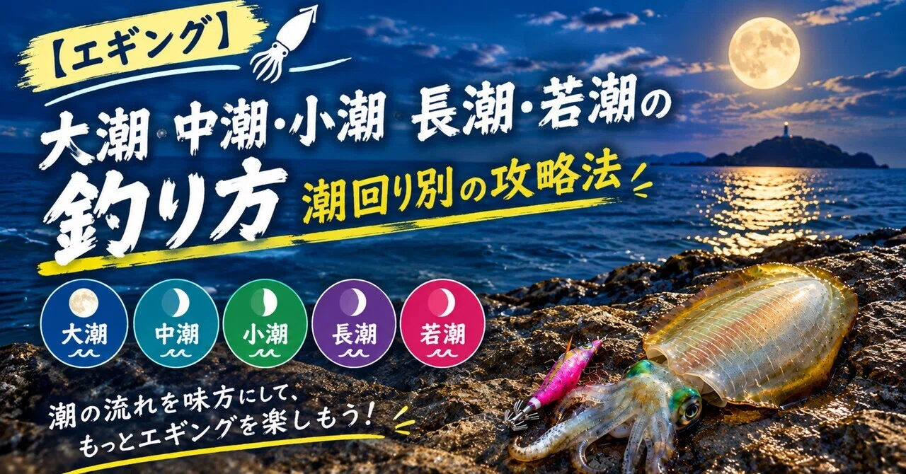 [Eging] How to Fish During Spring, Neap, Small, Long, and Wakashio ...