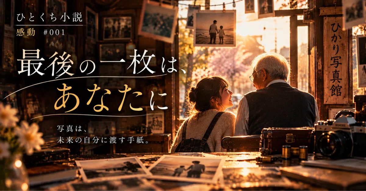 [A Moment of Emotion #001] The Last Photo, For You｜ひとくち小説