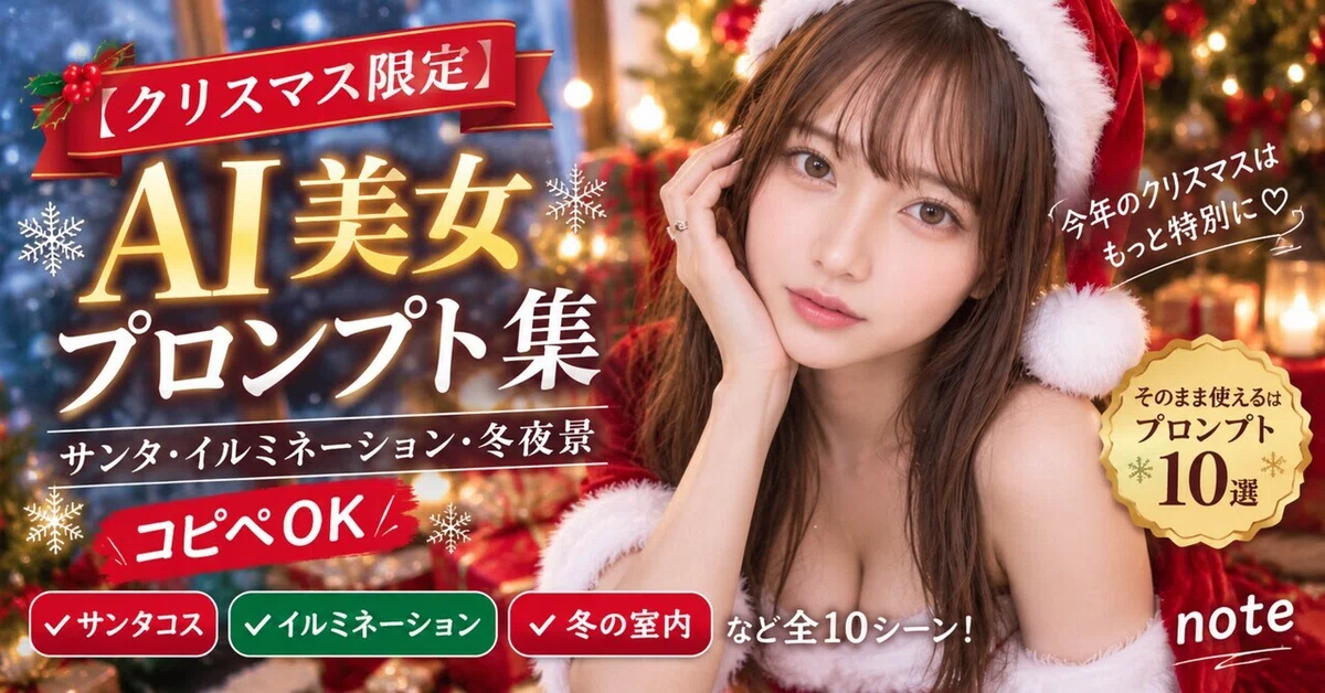 [Early Christmas] AI Beauty Prompt Collection | Santa, Illumination ...