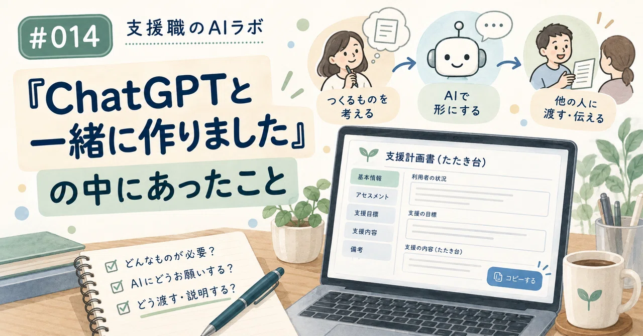 What was inside 'I made this with ChatGPT'｜あいまに｜支援職のAIラボ