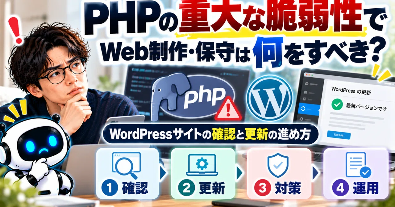 Thinking about the 'after' of building a website, prompted by PHP news ...
