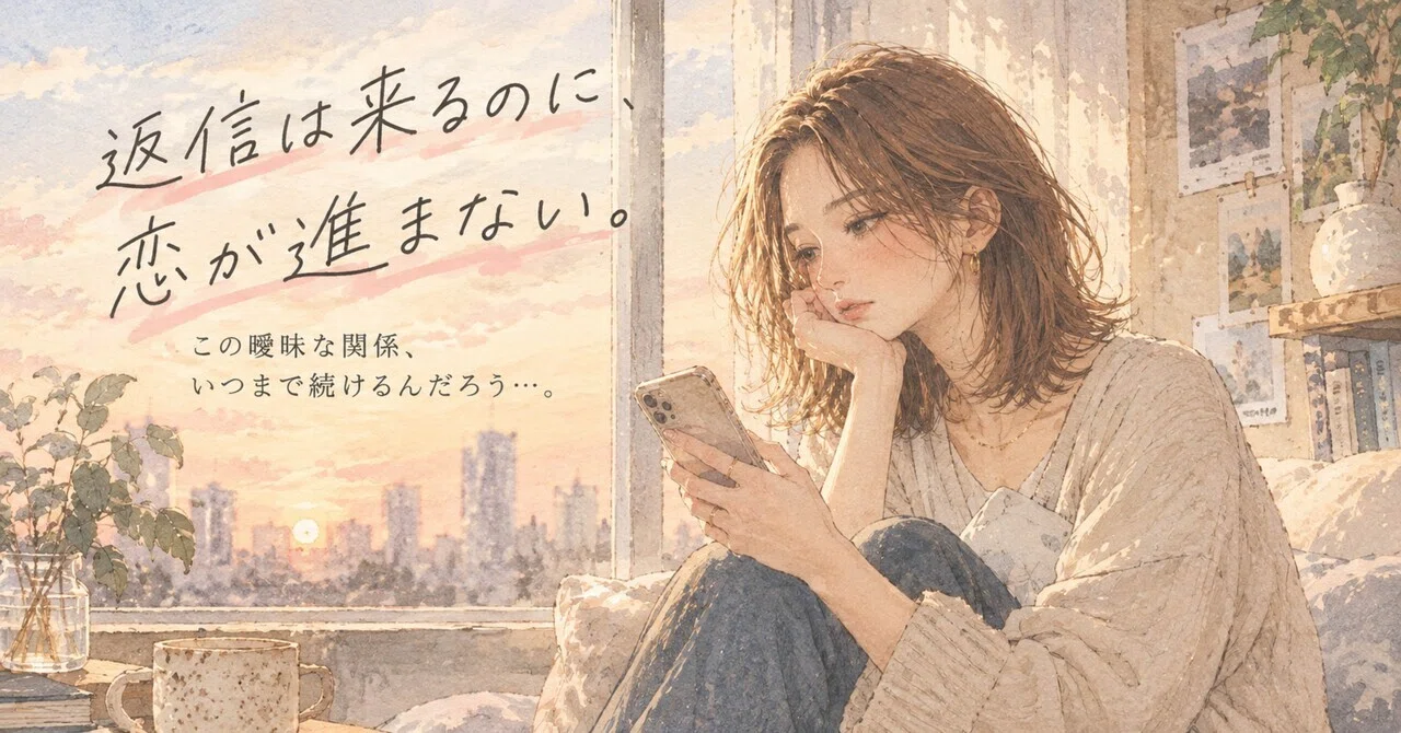 LINE messages come back. But love doesn't progress. Stop looking for ...