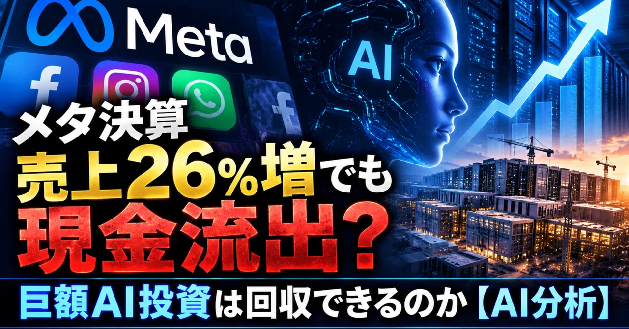 [2026/10/22] Meta Earnings: 26% Revenue Growth but Cash Outflow? Can ...