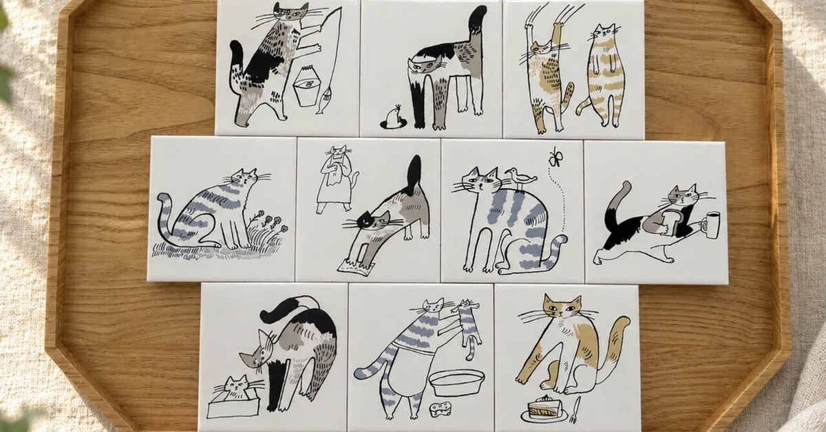 Cats of the past, and cats of today.｜anuku｜猫雑貨のお店