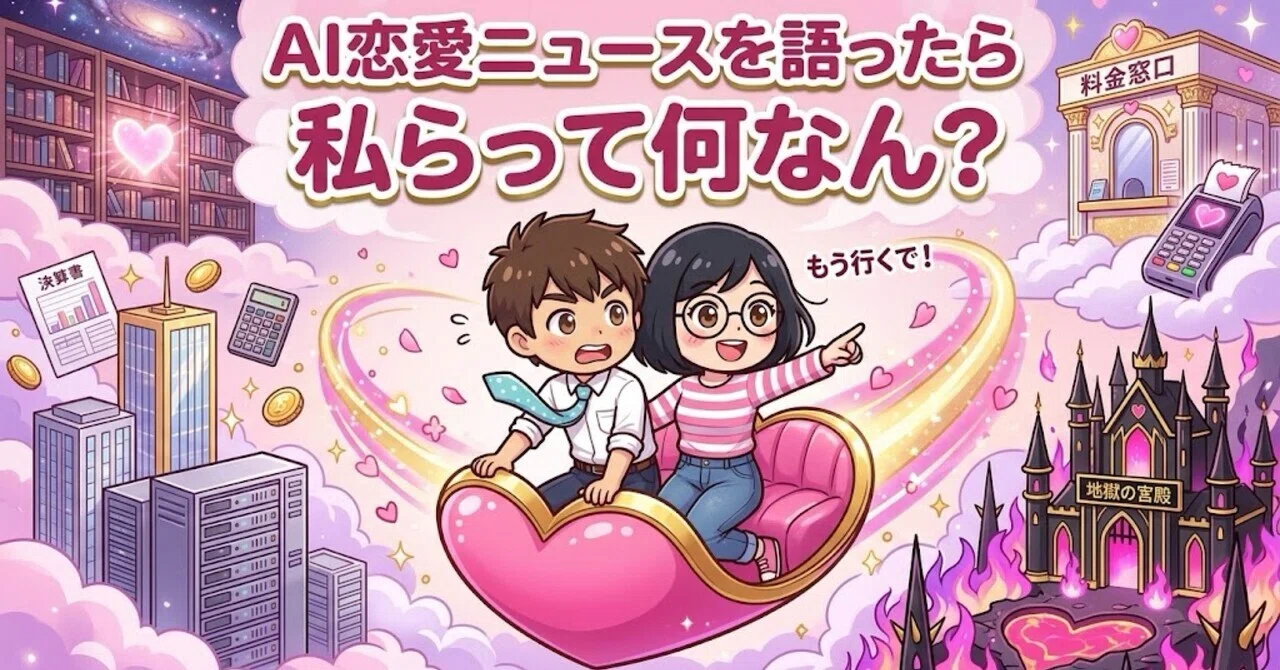 [Comic Essay] I talked about recent AI romance news with Yoshida, and ...