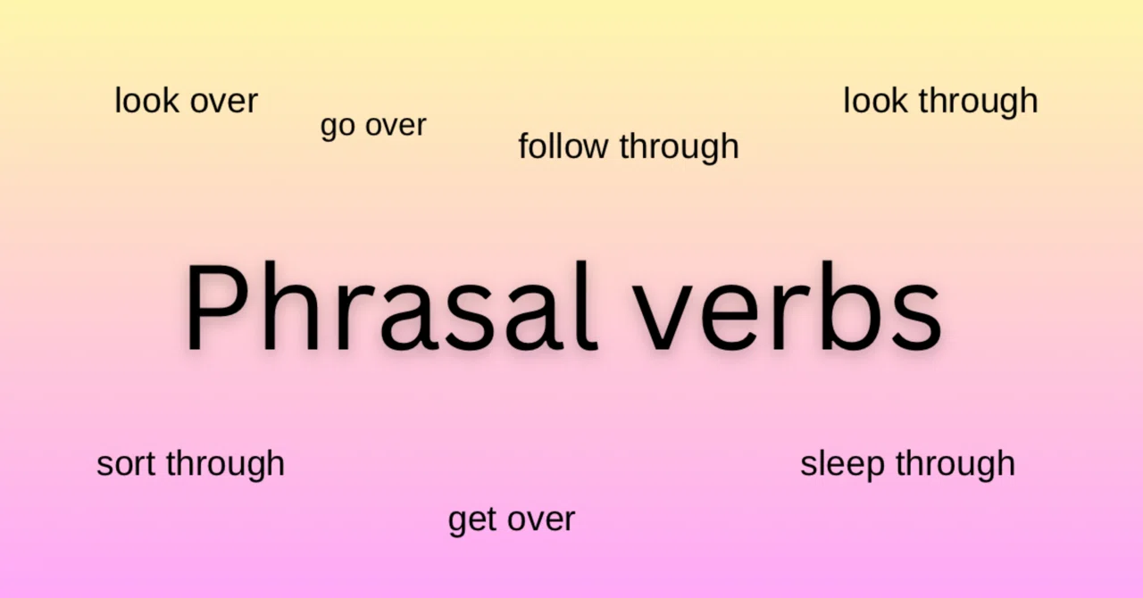 Are you only looking at phrasal verbs and verbs? What you can see when ...