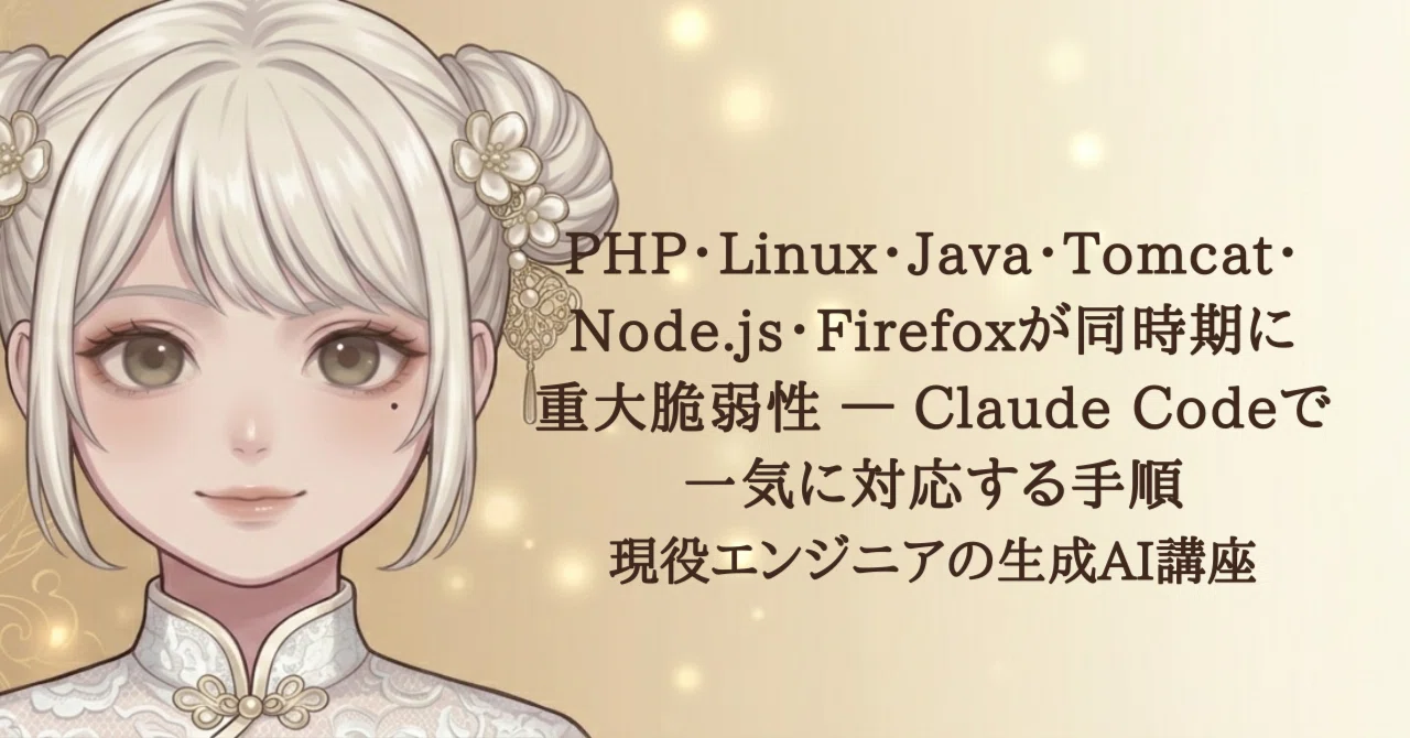 【2026年10月は脆弱性祭り】PHP・Linux・Java・Tomcat・Node.js・Firefoxが同時期に重大脆弱性 ...