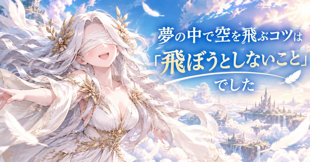 The trick to flying in a dream was 'not trying to fly'｜すず-ゆめの旅人